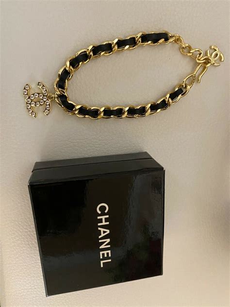 chanel bracelet leather|authentic chanel bracelet.